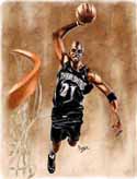 13 X 17 Kevin Garnett Minnesota Timberwolves Limited Edition Giclee Series #1